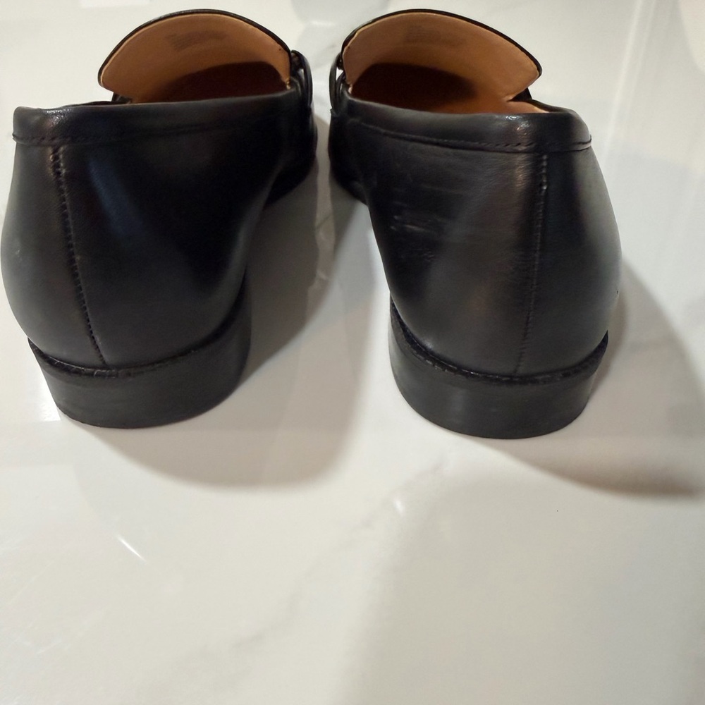 Alex Marie Academia Capsule Clean Girl  Sz 9 Minimalist Black Leather Loafers - Picture 5 of 9